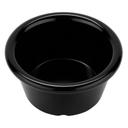 Black GET Enterprises inc Melamine Smooth Ramekin, 2 Ounce -- 48 per case.