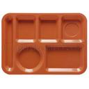 Navy Blue GET Enterprises inc Melamine Right Handed 6 Compartment School Tray, 15.5 x 10 inch -- 12 per case.