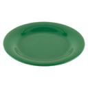 Rainforest Green GET Enterprises inc Diamond Mardi Gras Melamine Round Wide Rim Plate, 6.5 inch -- 48 per case.