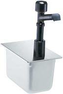 Server CP-6 1/2 Stainless Steel Condiment Pump, 4 Quart Capacity