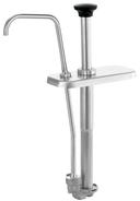 Server CP-F Slim Stainless Steel Fountain Condiment Jar Pump, 2 Quart Capacity