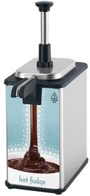 Server Single EZ-Topper Tall Dual Pouch Topping Warmer with Heated Spout, 17 3/8 x 6 x 9 5/8 inch