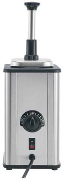 Server Single EZ-Topper Tall Dual Pouch Topping Warmer with Heated Spout, 17 3/8 x 6 x 9 5/8 inch