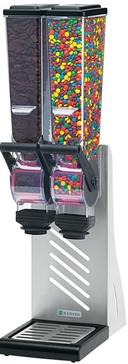 Server SlimLine Double Countertop Dry Food and Candy Dispenser, 2 Liter