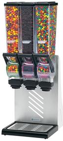 Server SlimLine Triple Countertop Dry Food and Candy Dispenser, 2 Liter