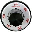 MKE OFF-400-200 Black and Silver Tstat Dial for MKE Part Number 07-3411, 2 inch Dia.