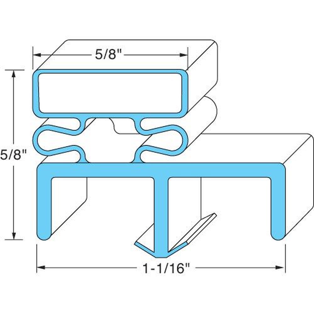 Norlake NOR003724 Norlake Door Gasket, 38 1/2 inch x 79 inch