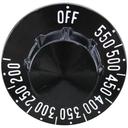 Pitco OFF-550-200 Black Printed Dial for Pitco Part Number 60159801-C, 2-1/4 inch Dia.