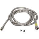 T and S Brass TSBB-0108-HOSE Flexible Stainless Steel Pre Rinse Hose with Handle, 108 inch