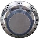 Wells OFF-HI-8-2 Grey and Silver Tstat Dial for Wells Part Number 2R-40315, 2-3/8 inch Dia.