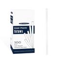 Northwest Enterprises Party Essentials Clear Individually Wrapped Straw, 10.25 inch -- 1200 per case