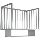 John Boos Wall Mount Aluminum Meat Boat Rack, 96 x 20 inch.