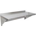 John Boos 18 Gauge Stainless Steel Wall Shelf with Pot Rack, 24 x 16 inch.