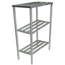 John Boos Clear Stainless Steel 3 Shelf Cooler Rack, 59 x 24 inch.