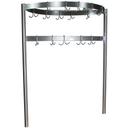 John Boos Table Mount Boat Shaped Stainless Steel Pot Rack, 84 inch.