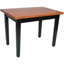 John Boos Varnique Finish Cherry Le Classique Table with Casters Drawer and One Shelf, 48 x 24 x 1.5 inch.