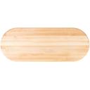 John Boos Tuff Var Finish Oval Soft Maple Butcher Block Top, 60 x 42 x 1 1/2 inch.