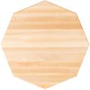 John Boos Tuff Var Finish Octagonal Soft Maple Butcher Block Top, 60 x 60 x 1 3/4 inch.