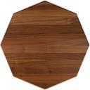 John Boos Tuff Var Finish Walnut Octagonal Butcher Block Top, 52 x 52 x 1 3/4 inch.