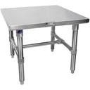 John Boos 16 Gauge Stainless Steel Base and Bracing Flat Top Machine Stand, 30 x 20 inch.