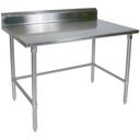 John Boos 14 Gauge Stainless Steel Base Work Table with Adjustable Bracing, 48 x 24 inch.