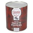 Savor Imports Diced Sweety Peppers, 105 Ounce -- 2 per case.