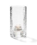 Hollowick Clear Typhoon Spun Glass Mid Size Cylinder Lamp, 5 x 2 5/8 x 2 5/8 inch.