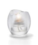 Hollowick Pixel Clear Tealight Glass Lamp, 3 x 2 7/8 x 2 7/8 inch.