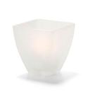 Hollowick Odyssey Satin Crystal Votive, 3 x 3 x 3 inch.