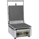 Equipex Roller Grill Cast Iron Grooved Top Electric Panini Grill, 14 x 14 inch
