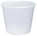 Dart Conex Clear Complements Polypropylene Portion Container, 5 1/2 Ounce - 125 count per pack -- 20 packs per case