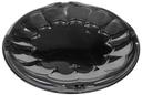 Pactiv Black Plastic Flat Tray, 12 inch -- 50 per case