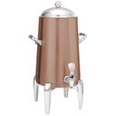 Service Ideas Flame Free Thermo-Urn Rose Gold Metallic Elements Modern Traditional Spigot Stainless Vacuum Insulated Urn, 3 Gallon Capacity