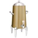 Service Ideas Flame Free Thermo-Urn Vintage Gold Metallic Elements Modern Traditional Spigot Stainless Vacuum Insulated Urn, 3 Gallon Capacity