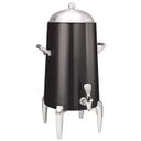 Service Ideas Flame Free Thermo-Urn Black Onyx Metallic Elements Modern Traditional Spigot Stainless Vacuum Insulated Urn, 5 Gallon Capacity