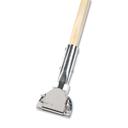 Boardwalk Lacquered Wood Swivel Head Clip On Dust Mop Handle, 1 inch Diameter x 60 inch Length