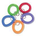 Controltek Blue Green Orange Purple Red Wrist Key Coil Key Organizer - 10 per pack -- 1 pack