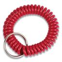 Controltek Red Plastic Wrist Key Coil Key Organizer -- 12 per pack