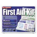 First Aid Only Blue White All Purpose First Aid Kit, 3 3/4 x 4 3/4 x 1/2 inch -- 1 kit