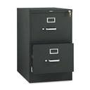 Hon 510 Series Black Two Drawer Legal Full Suspension File, 18.25 x 25 x 29 inch