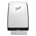 Scott Plastic White Control Slimfold Towel Dispenser, 9.88 x 2.88 x 13.75 inch
