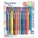 Paper Mate Point Guard Flair Medium 0.7 mm Tropical Ink/Barrel Stick Porous Point Pen - 24 count per set -- 1 set