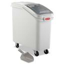 Rubbermaid Commercial White ProSave Mobile Ingredient Bin, 20.57 Gallon