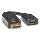 Tripp Lite Black Display Port To HDMI Adapter Cable, 6 inch