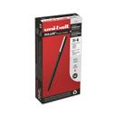 Uni Ball Black Matte Barrel Micro 0.5 mm Stick Roller Ball Pen with Red Ink -- 12 per case