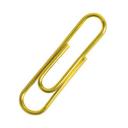 U Brands Vinyl Coated Gold Medium Paper Clips - 200 per box -- 5 boxes per pack