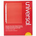 Universal Polypropylene Clear Non-Glare Standard Sheet Protector, 8 1/2 x 11 inch - 100 count per box -- 1 box per case