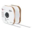 Velcro White Hook Side Sticky-Back Fasteners, 1 inch x 75 Feet roll