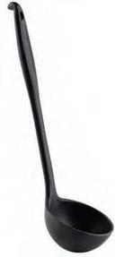 Tablecraft Silicone and Stainless Steel Serving Ladle, 12.125 inch Length