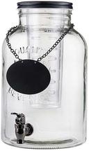 Tablecraft Industrial Collection Glass Beverage Dispenser, 2 Gallon Capacity